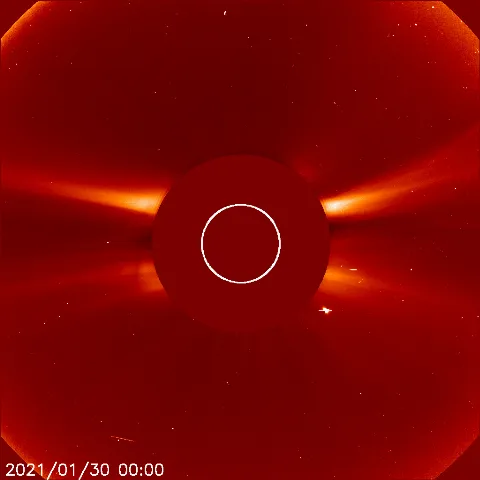 Image of solar wind