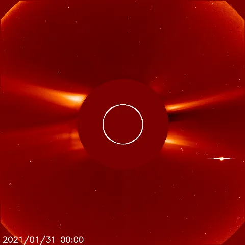 Image of solar wind