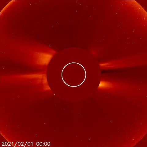 Image of solar wind