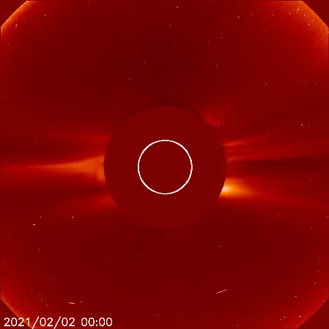 Image of solar wind