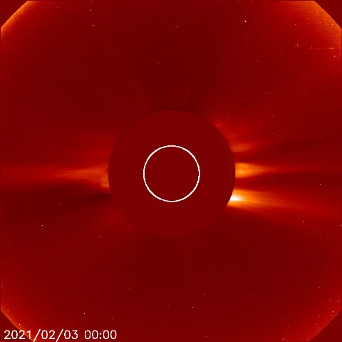 Image of solar wind