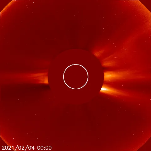 Image of solar wind