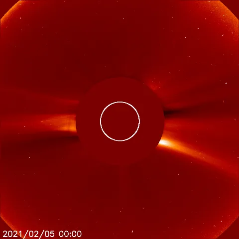 Image of solar wind