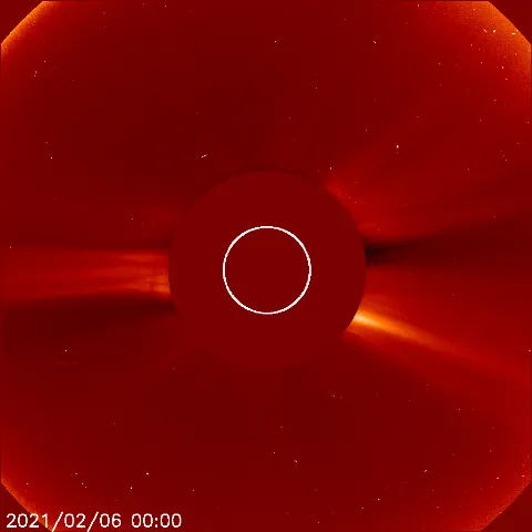 Image of solar wind