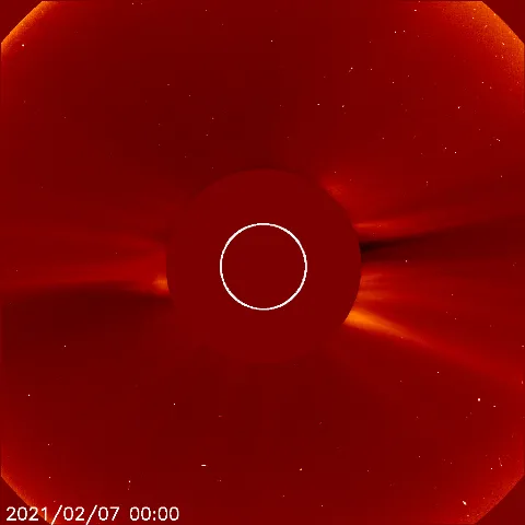 Image of solar wind