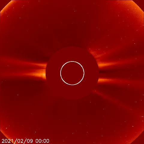 Image of solar wind