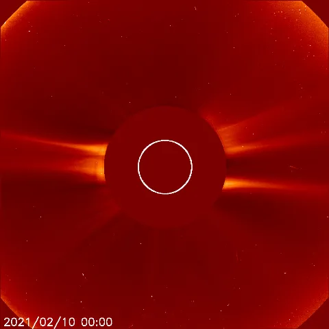 Image of solar wind