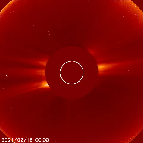 Image of solar wind