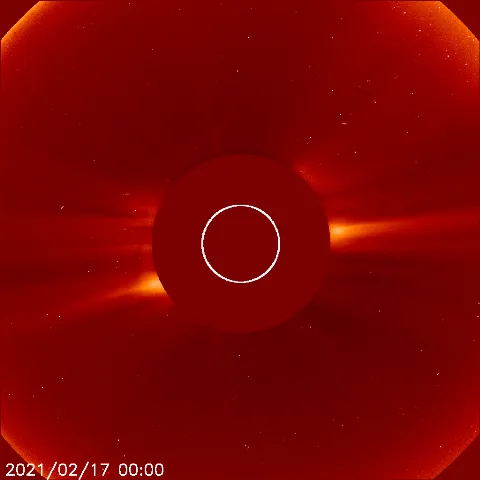 Image of solar wind