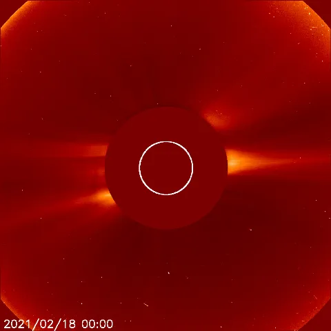 Image of solar wind