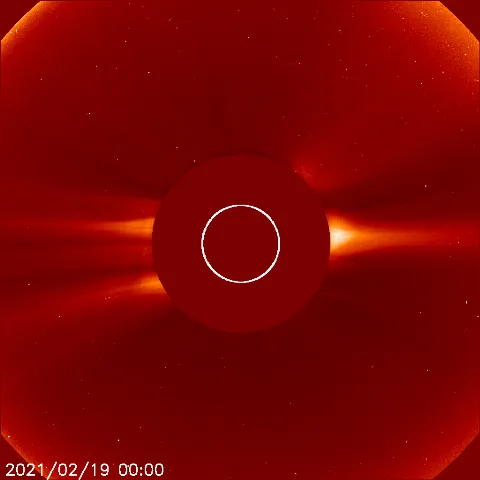 Image of solar wind