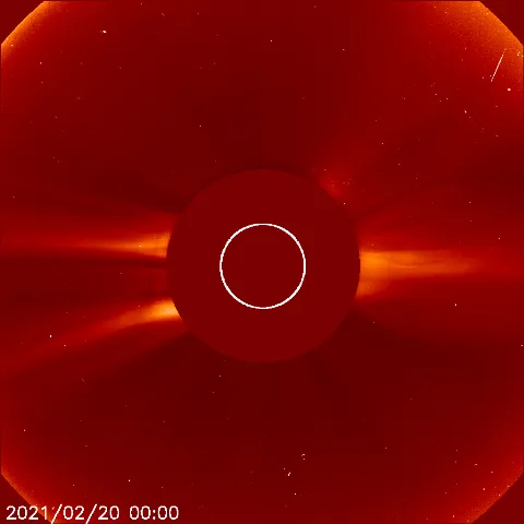 Image of solar wind