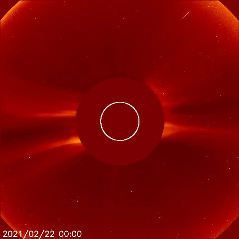 Image of solar wind