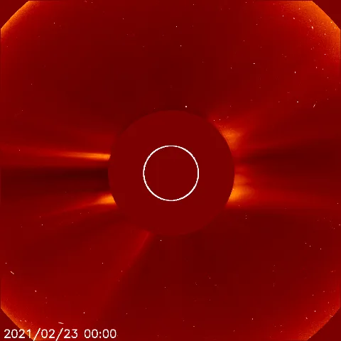 Image of solar wind