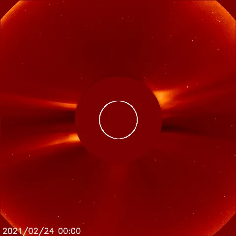 Image of solar wind