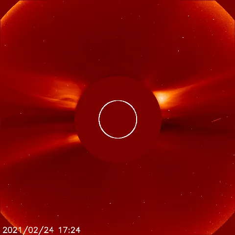 Image of solar wind