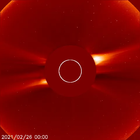 Image of solar wind