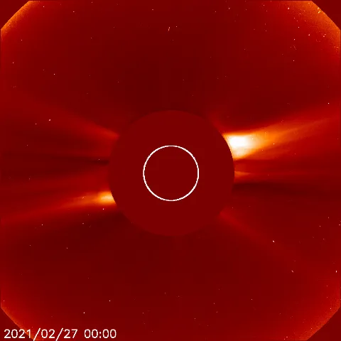 Image of solar wind