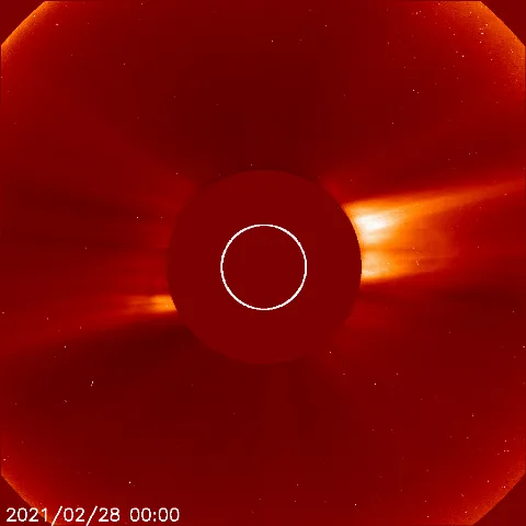 Image of solar wind