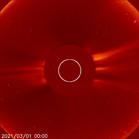 Image of solar wind