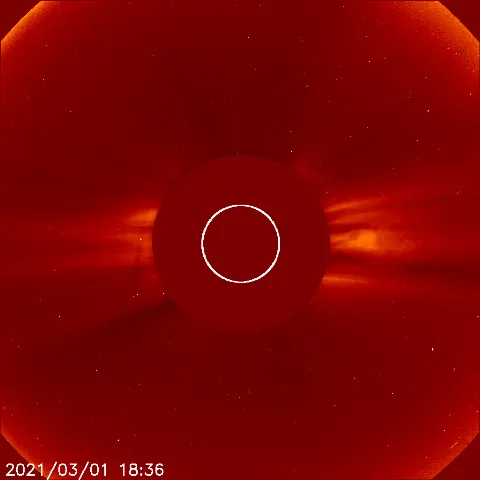 Image of solar wind