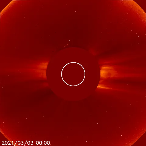 Image of solar wind