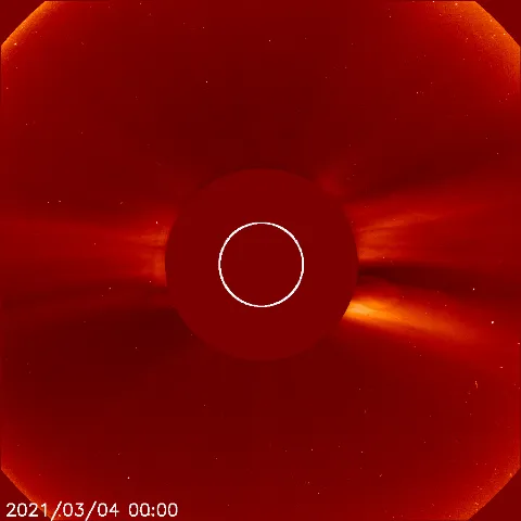 Image of solar wind