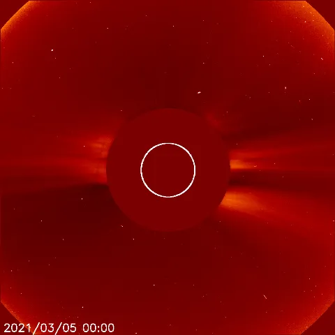 Image of solar wind