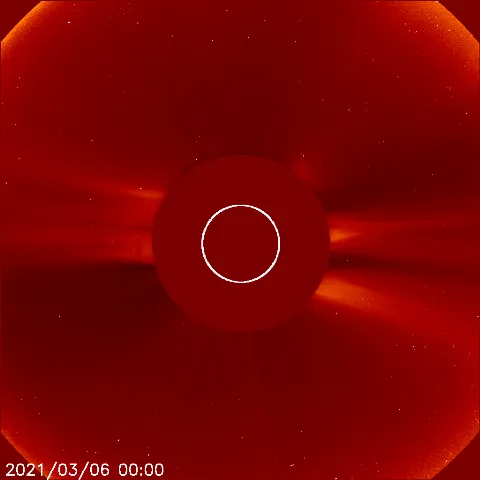 Image of solar wind