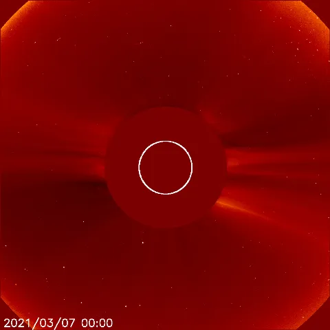 Image of solar wind