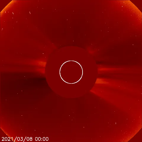 Image of solar wind