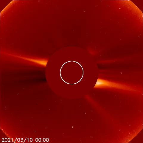 Image of solar wind