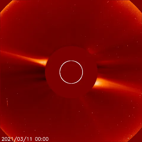 Image of solar wind