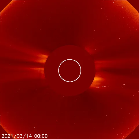 Image of solar wind