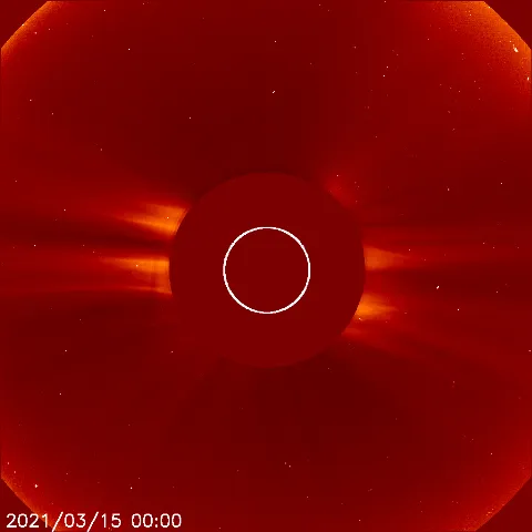 Image of solar wind