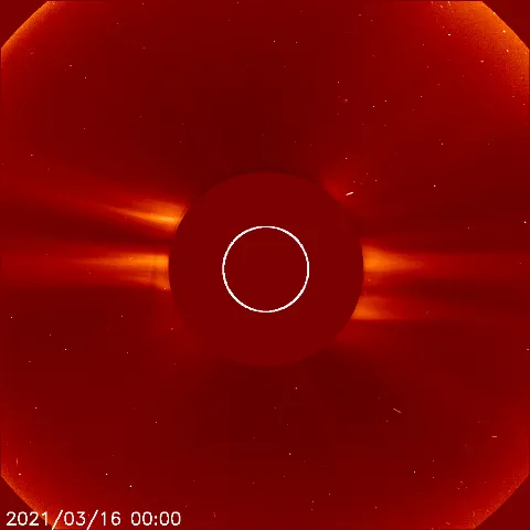 Image of solar wind