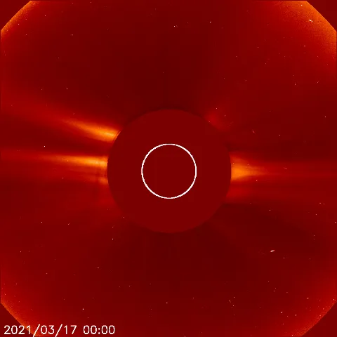 Image of solar wind