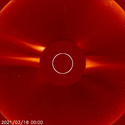 Image of solar wind