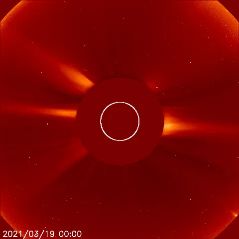 Image of solar wind