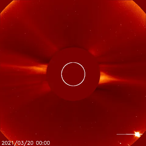 Image of solar wind