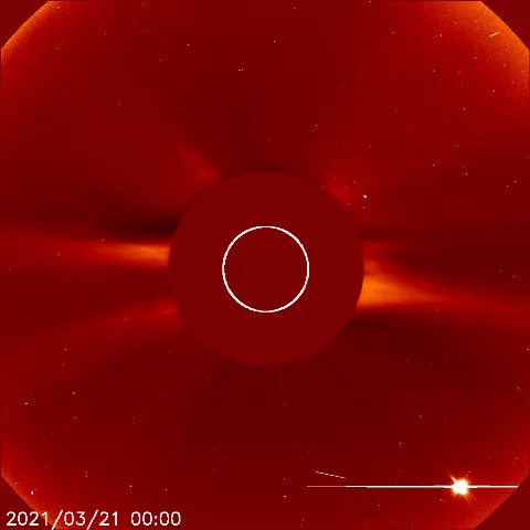 Image of solar wind