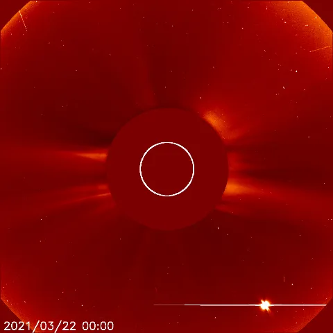 Image of solar wind