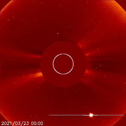 Image of solar wind