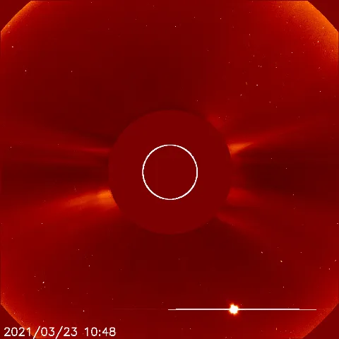 Image of solar wind