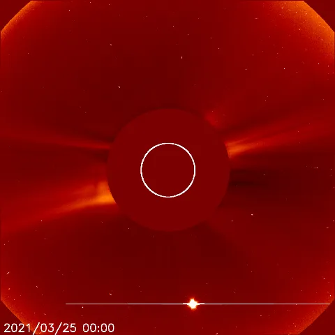 Image of solar wind