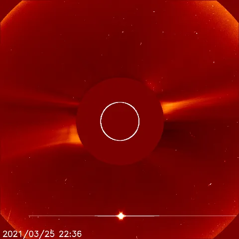 Image of solar wind