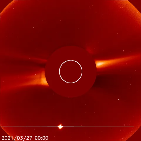 Image of solar wind