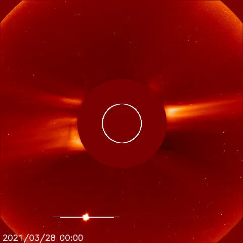 Image of solar wind