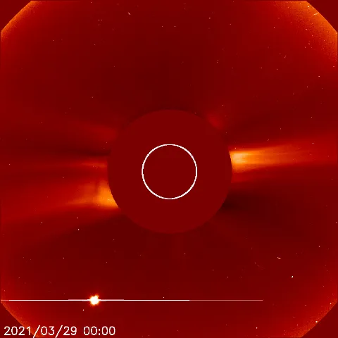 Image of solar wind