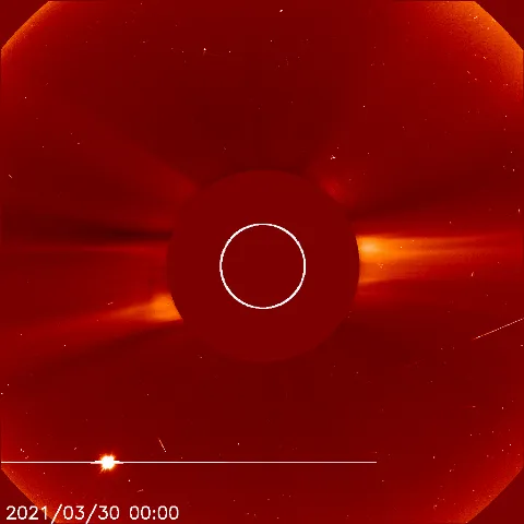 Image of solar wind